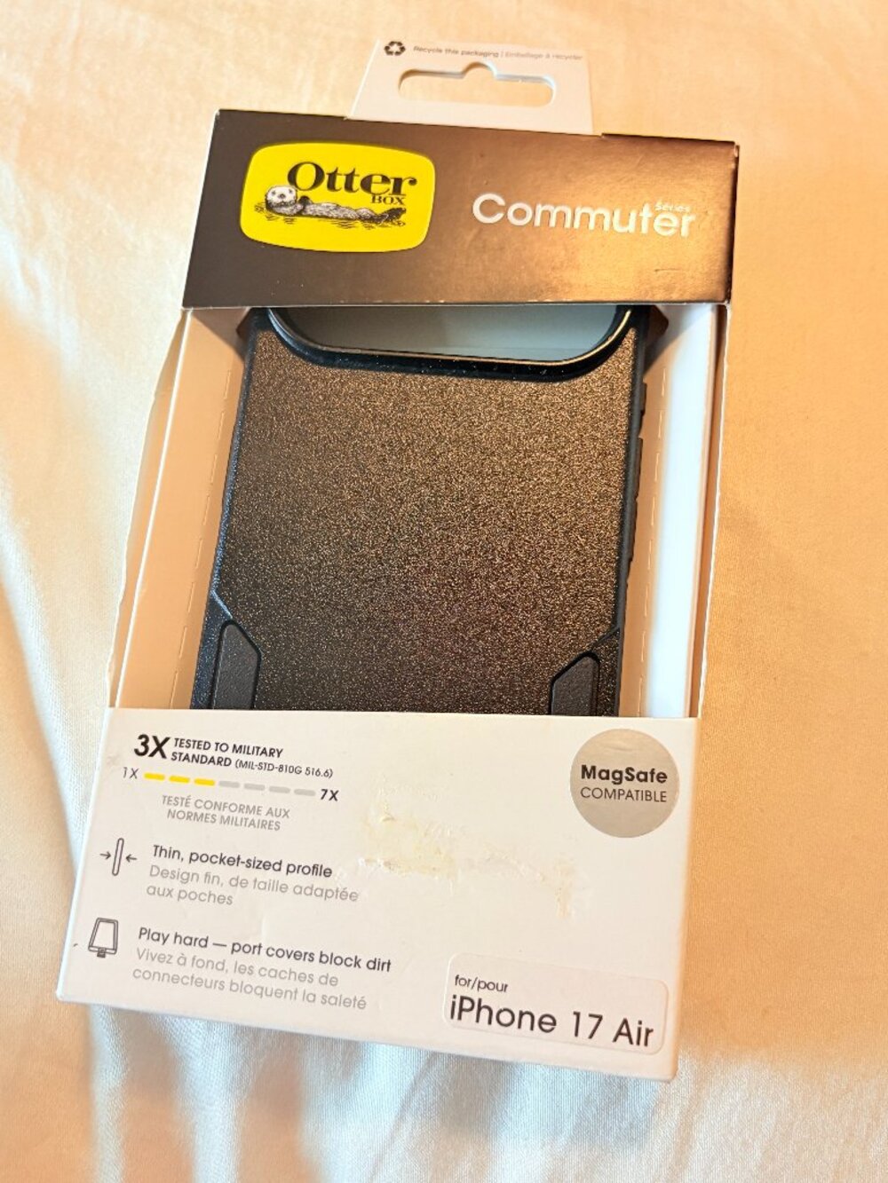 OtterBox Commuter iPhone 17 Air Case Black MagSafe New With Tags